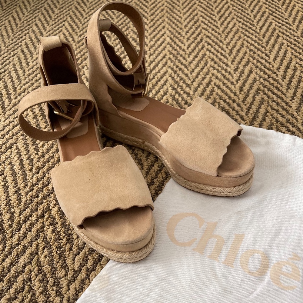 Chloe "Lauren" Espadrille Wedge Sandal